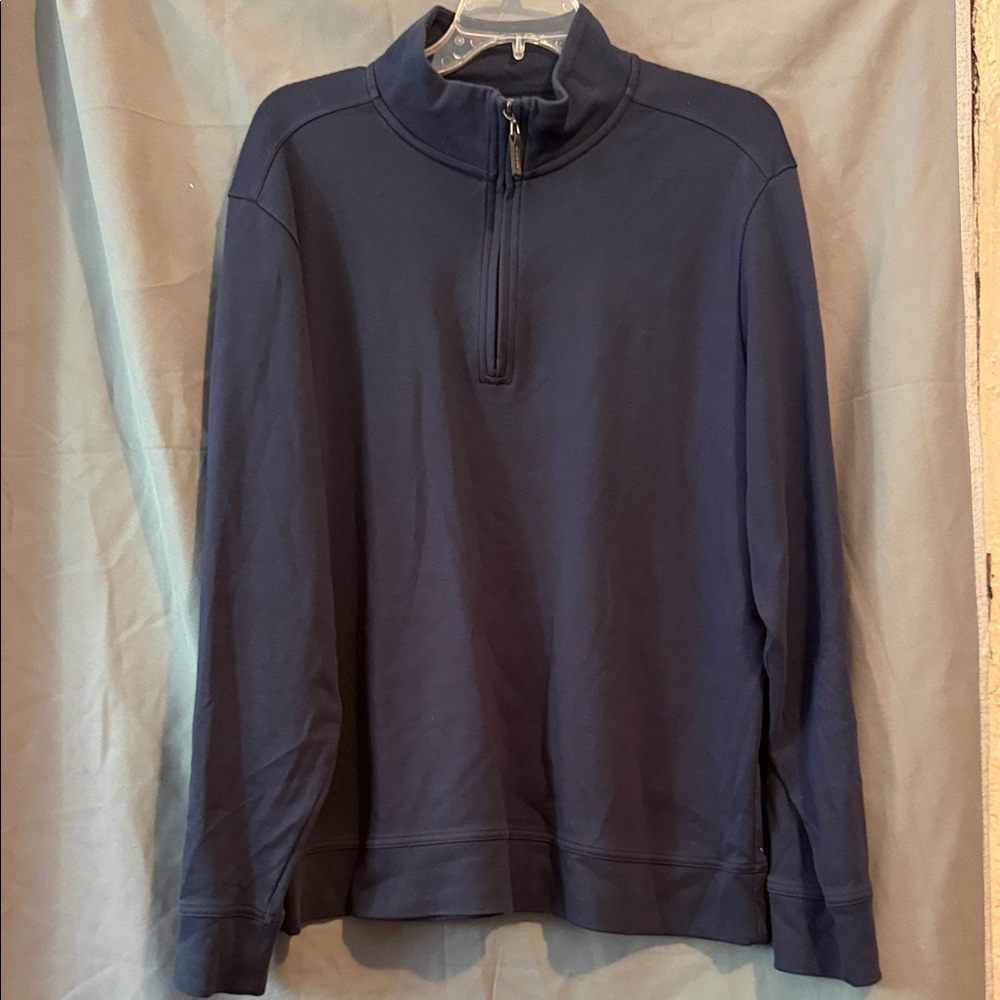 Tommy Bahama Men's Navy Blue Half-Zip Sweater